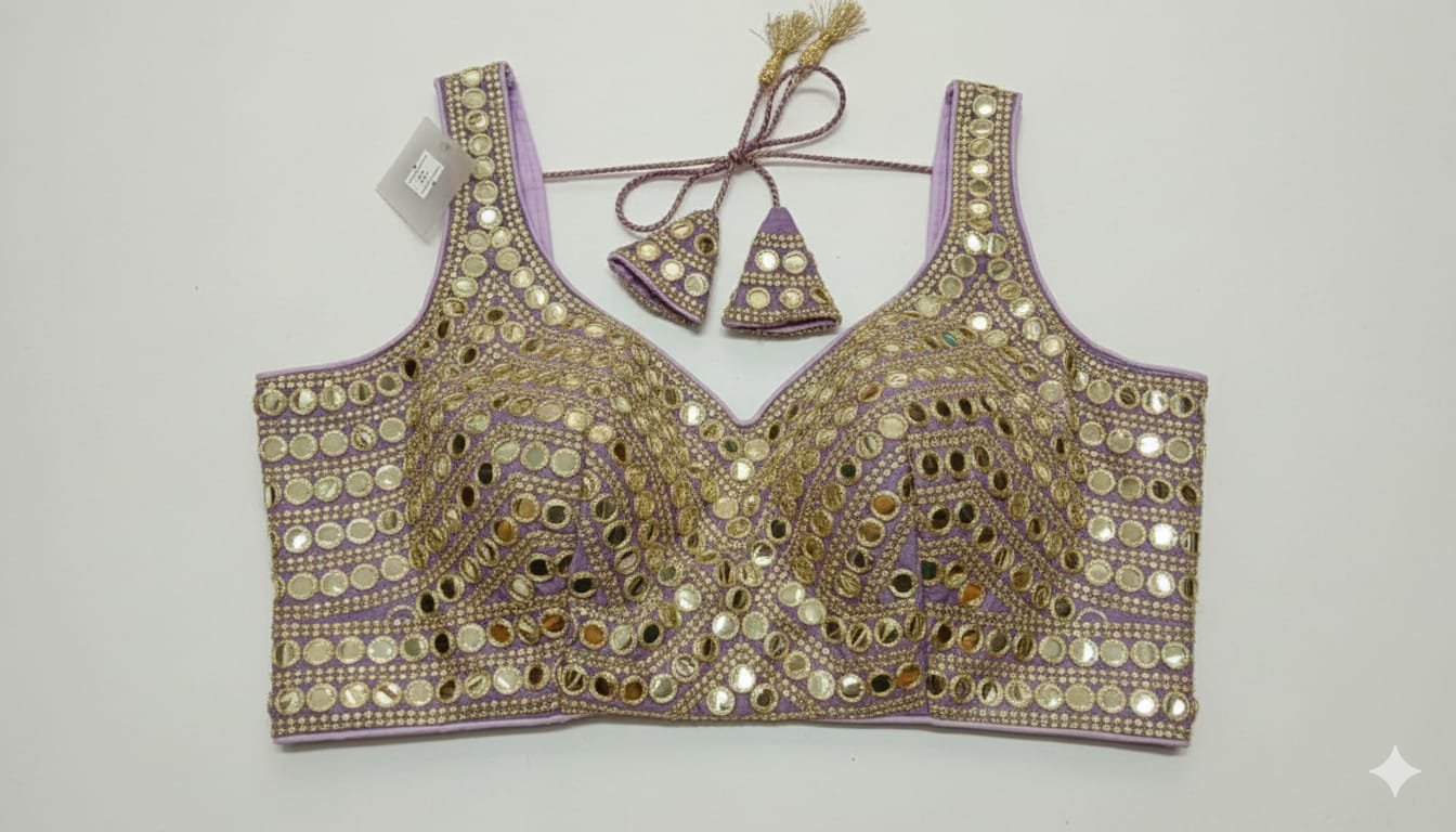 mirror work blouse mirror work blouse