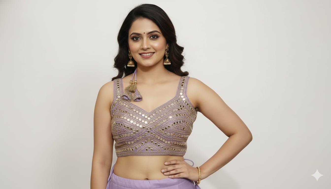 mirror work blouse mirror work blouse