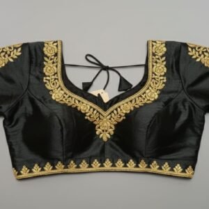 dazzling plum mirror work blouse (copy)