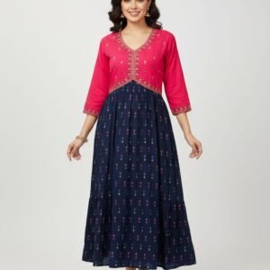 👗 elegant black tie dye anarkali gown (copy)