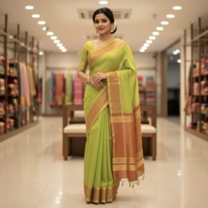 ๐ product description: gold/mustard yellow handloom saree (copy)