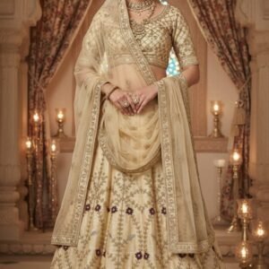 🌸 unstitched light pink/peach embroidered fabric set (copy)