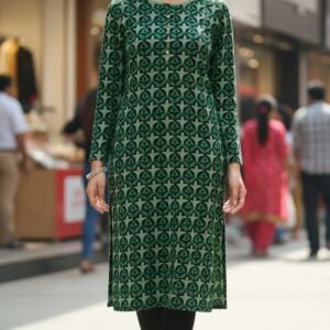 elegant teal a line kurti (copy)