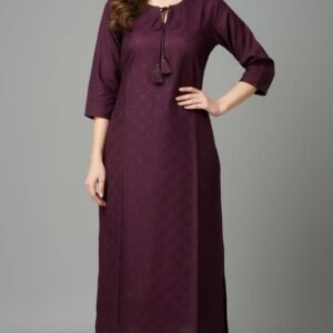 elegant red embroidered kurti (copy)