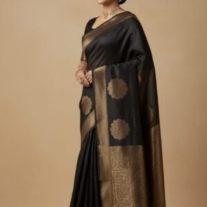 🤍 pristine ivory/white monotone saree set description (copy)