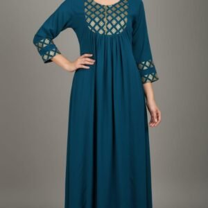 classic cotton nightgown with elegant white embroidery (copy)