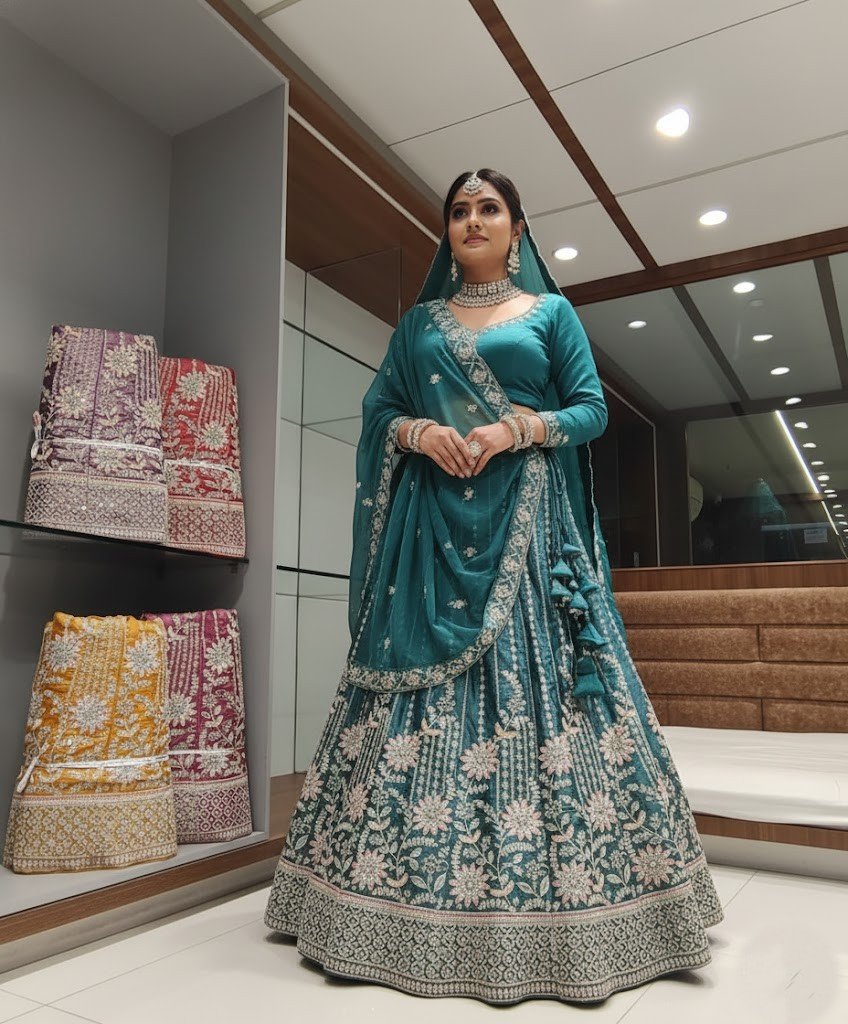 👗 Descriptions of Lehenga Ensembles