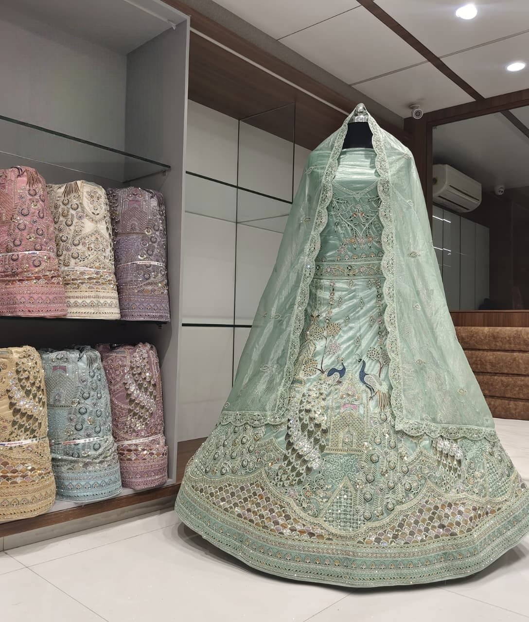 👗 elegant mint green & pink floral lehenga choli set (copy) 👗 elegant mint green & pink floral lehenga choli set (copy)