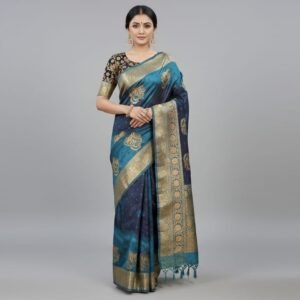 🌟 lime green geometric saree 🌟 (copy)