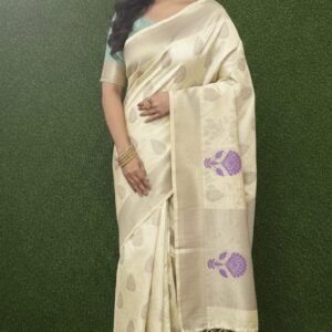 🌟checkered pattern pure cotton saree 🌟 (copy)