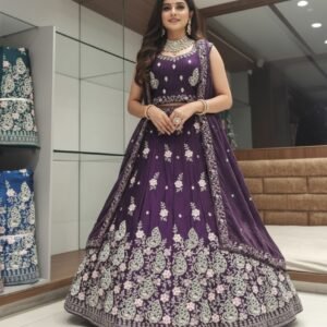 💜 exquisite purple lehenga set